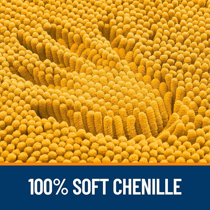 OLANLY Bathroom Runner Rugs 59x20, Soft Absorbent Chenille Bath Rugs, Rubber - Image 3