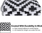 SAND MINE Waterproof Outdoor Rug 4x6 ft, Plastic Reversible Rug, Modern Area Rug - Image 4