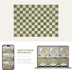 5x8 Checkered Washable Area Rug, Non-Slip Farmhouse Checkerboard Carpet - Image 8