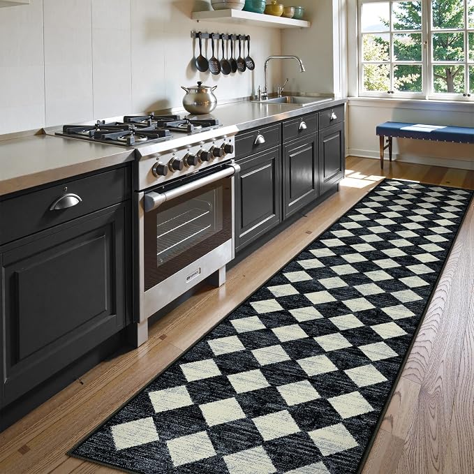 Lahome Zelie Checkered Washable 2x12 Runners - Image 2