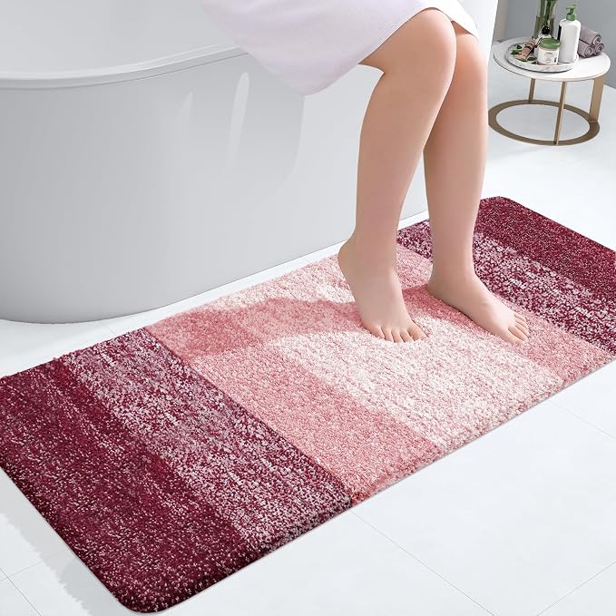 OLANLY Bathroom Runner Rugs Mat 47x20, Extra Soft Absorbent Microfiber Bath Rugs by OLANLY