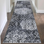 HEBE Hallway Runner Rug 2'8''x12' Washable Vintage Distressed Area Rugs Non - Image 9