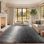 Area Rugs for Living Room, 6x9 Feet Soft Fluffy Plush Rug High Pile Non-Slip by Cuzwlovita