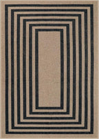 Lahome Enfys Modern Geometric Easy Jute Dining Room Rug, 5x7 Modern Rugs - Image 8
