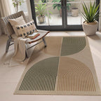 Lahome Modern Rainbow Easy Jute 3x5 Patio Rug, Washable Rugs by Lahome