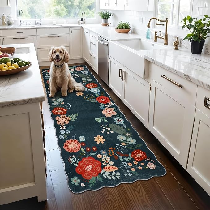 3x6 Runners for Hallways Non Slip, Cute Runner Rug for Room Decoration by Homcomoda