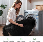 Black Fluffy 9x12 Large Area Rugs - Image 5