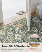 AMADA HOMEFURNISHING 9x12 Washable Area Rug, Low-Profile Large Area Rug - Image 8