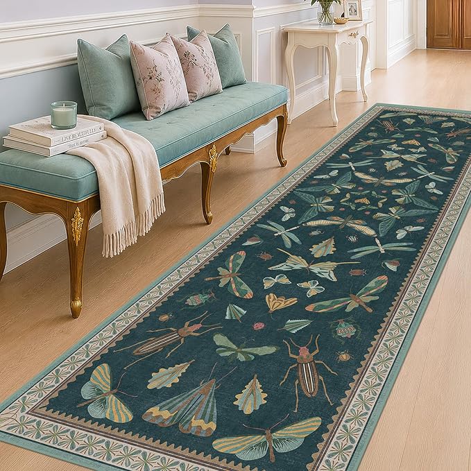 Hazo Haus 3x10 Washable Hallway Runner, Foldable Indoor Carpet by HazoHaus