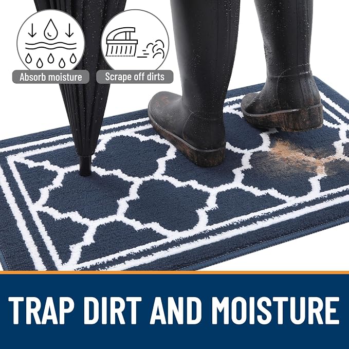 Buganda Indoor Door Mat, Dirt-Resistant and Absorbent Doormat, Low Profile - Image 2