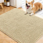 OLANLY Dog Door Mat for Muddy Paws 40x32, Absorbs Moisture and Dirt, Absorbent by OLANLY