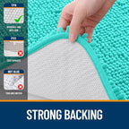 OLANLY Bathroom Runner Rugs 70x24, Extra Soft Absorbent Chenille Bath Rugs - Image 6