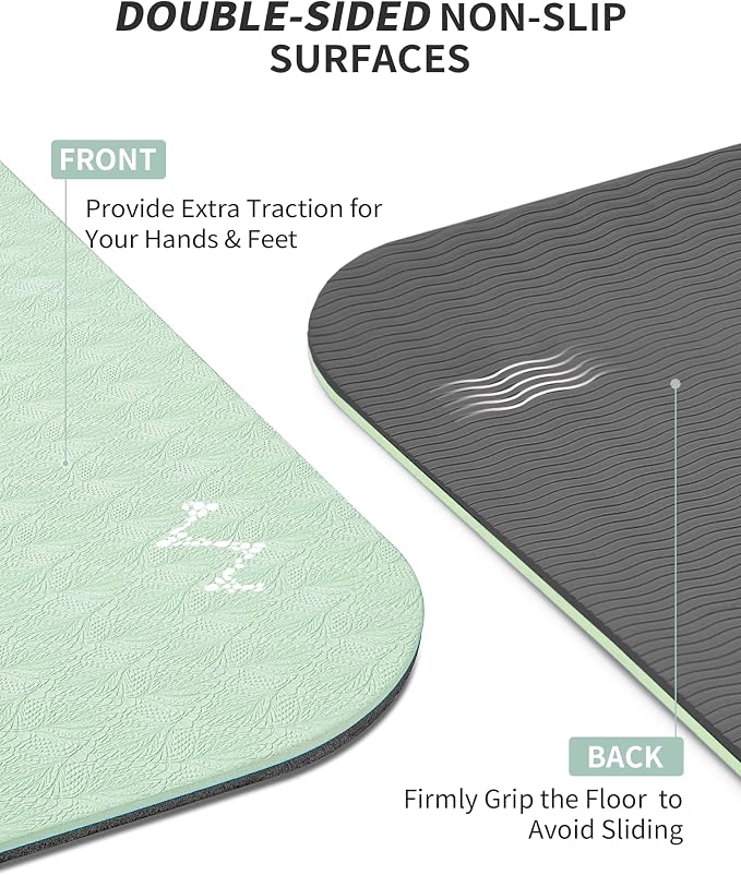 CAMBIVO Yoga Mat 72" x 48" Large Workout Mat - Image 4