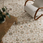 Washable Area Rugs for Living Room: 6x9 Bedroom Rug Boho Vintage Area Rug Stain - Image 4