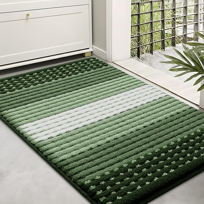 Kitinjoy Indoor Outdoor Door Mat, 36x24 Non-Slip Absorbent Dirt Trapper by Kitinjoy
