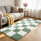 Shag Runner Rug for Bedroom Living Room 3x7 Upgrade Non-Slip Fluffy Soft - Image 2