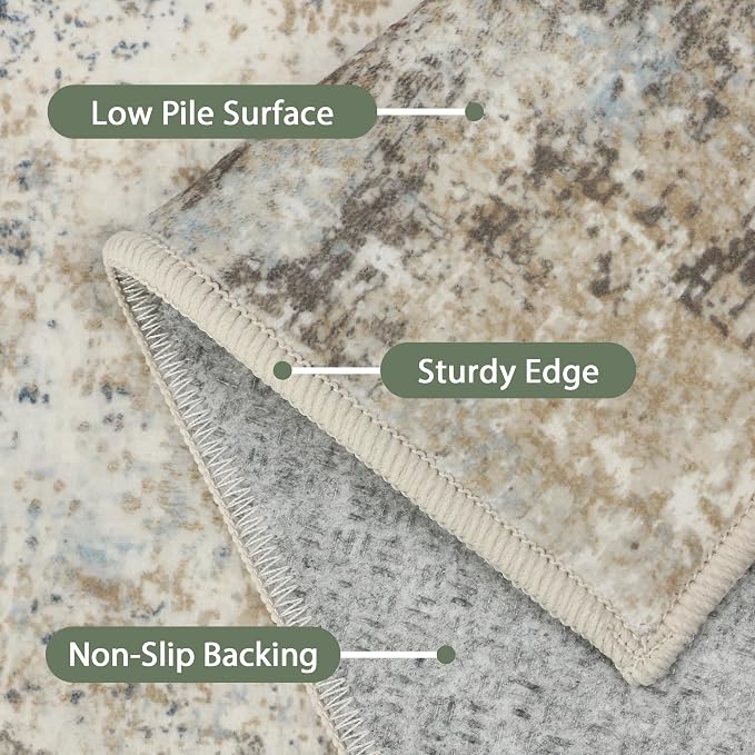 BEIMO Area Rugs 8x10 for Living Room Bedroom, Modern Abstract Machine Washable - Image 8