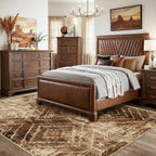 BESTSWEETIE Area Rug 9x12 Rug Machine Washable Non-Slip Low Pile Print Pattern - Image 7