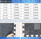 BXI Soundproof Interlocking Rug Pad 10 Pcs, High Density Noise Reduction Puzzle - Image 6