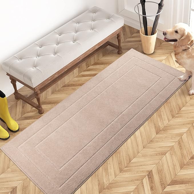 PURRUGS Dirt Trapping Door Mat 24" x 59", Non-Slip/Skid Machine Washable by PURRUGS