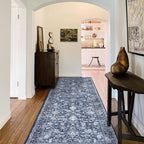 KILOCOCO Hallway Runner 3x8 Rug Runner Printed Vintage Floral Washable Kitchen - Image 8