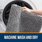 OLANLY Large Bathroom Rugs 45x27, Extra Soft Absorbent Chenille Bath Rugs - Image 5