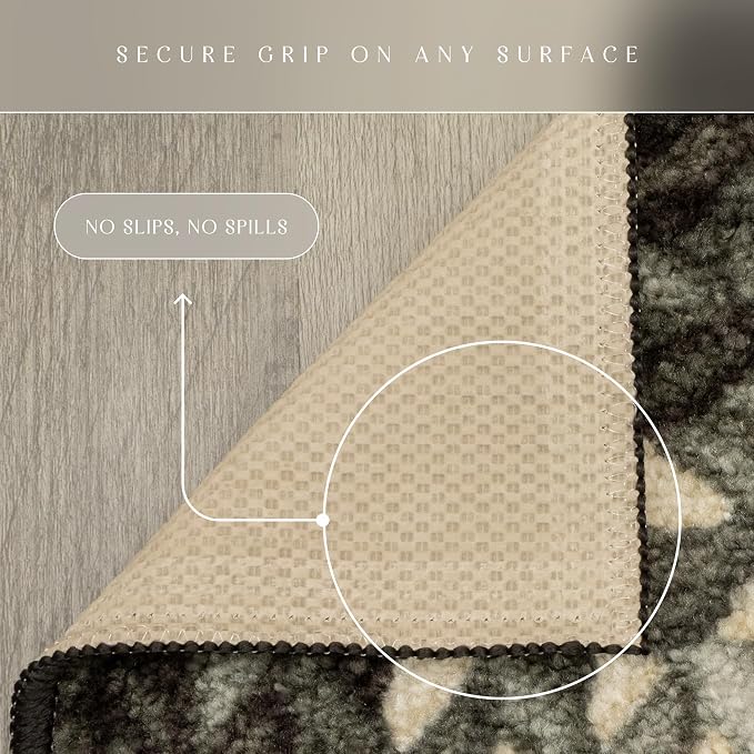 Maples Rugs Marion Bohemian Braided-Style Print Area Rug – Made in USA – - Image 6