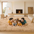 Fluffy Plush Shag Rug 5x7, Ultra Soft Rug - Image 3