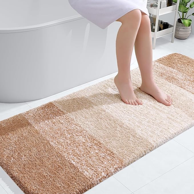 OLANLY Bathroom Runner Rugs Mat 59x24, Extra Soft Absorbent Microfiber Bath Rugs by OLANLY
