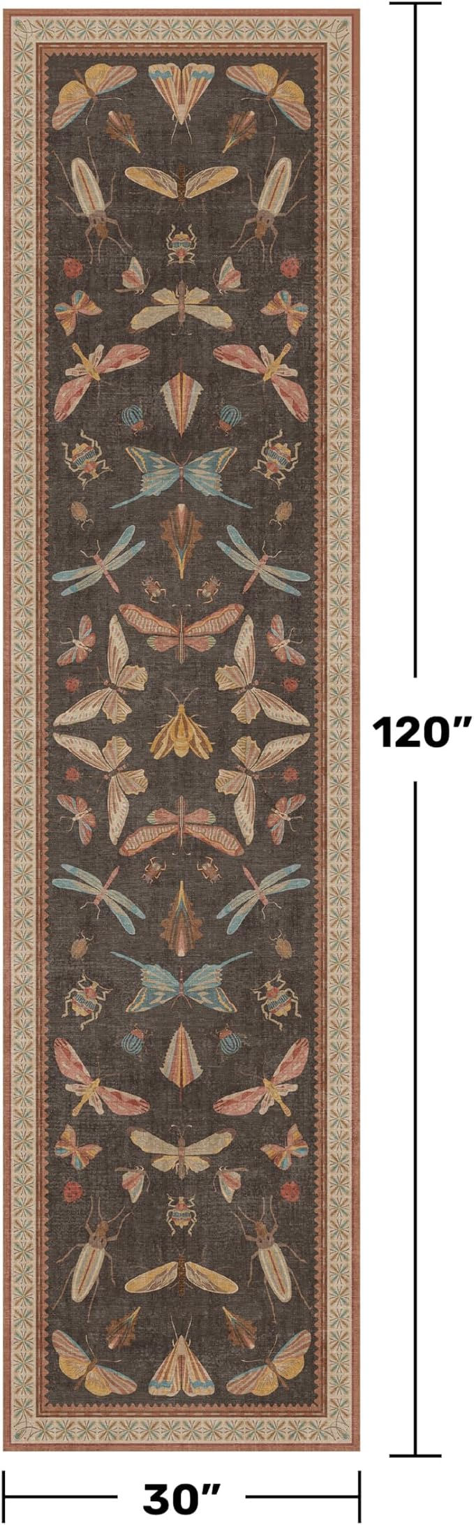 Hazo Haus Long Runner Rug 2'6"x10', Washable Non Slip Carpet - Image 2