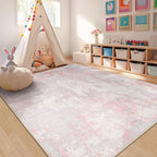 RELEANY Washable Area Rugs 9'x12' Non-Slip Modern Abstract Soft - Image 6