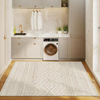 3x5 Washable Rug Moroccan Small Entryway Rug Non Slip Indoor Floor Carpet - Image 8