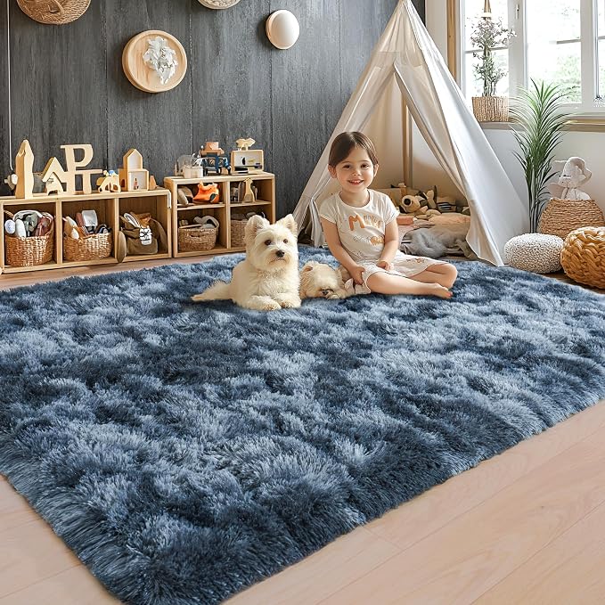 8x10 Area Rugs for Living Room, Ultra Soft Fluffy Large Shaggy Rug Carpet for - Image 2