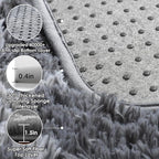 ONASAR 6x9 Area Rugs for Living Room Bedroom, Large Fluffy Grey and White Throw - Image 4