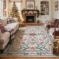 Wonnitar Christmas Rug for Living Room, Christmas Home Decor 8x10 Washable Rug by Wonnitar