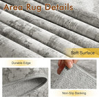 2x6 Ft Washable Runner Rug, Non-Slip Low Pile Hallway Kitchen Area Rug - Image 6