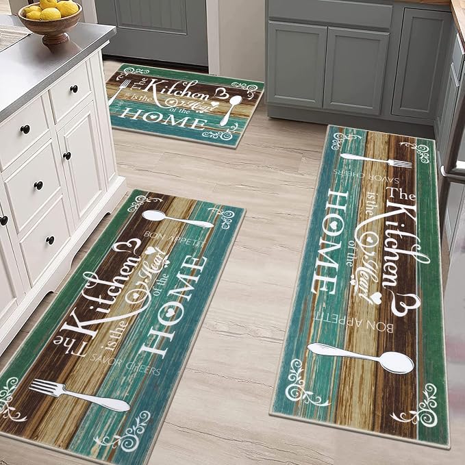 Vaukki Boho Kitchen Rug Sets 3 Pieces, Washable Kitchen Mats - Image 7