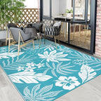 Pauwer Waterproof Outdoor Rug 5x8, Reversible Plastic Straw Patio Camping Rug - Image 7