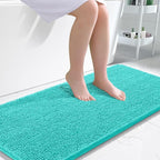 OLANLY Bathroom Runner Rugs 47x24, Extra Soft Absorbent Chenille Bath Rugs by OLANLY
