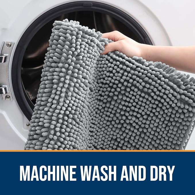 OLANLY Dog Door Mat for Muddy Paws 44x32, Absorbs Moisture and Dirt, Absorbent - Image 5