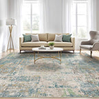 6x9 Area Rugs Living Room: Washable Large Abstract Neutral Modern Soft Rugs - Image 5