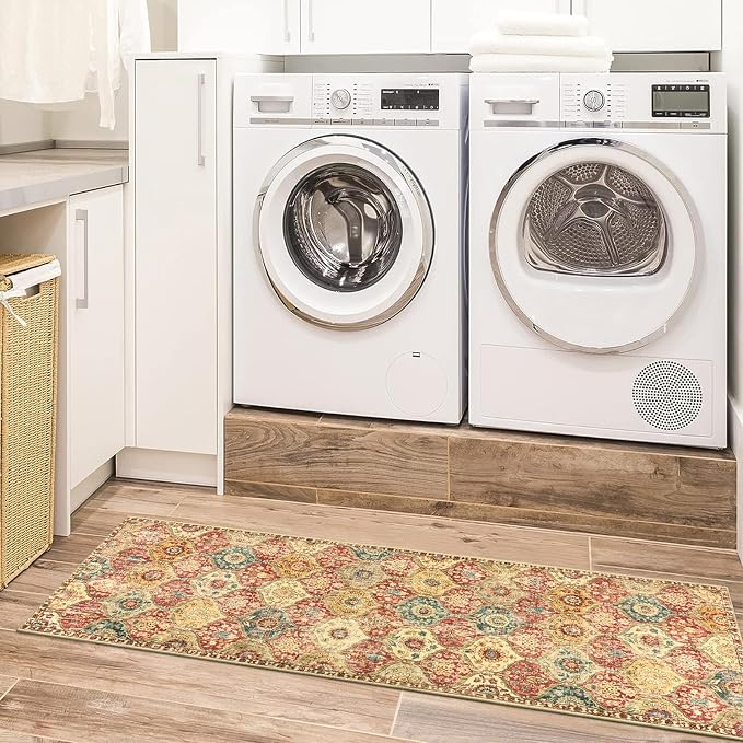 Lahome Moroccan Trellis Washable Runner Rug, 2x6 Kitchen Runners - Image 4