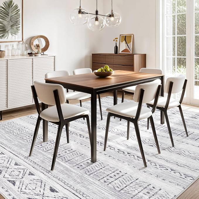 cotiled 7x9 Area Rugs Living Room Rug: Washable Boho Rugs - Image 8