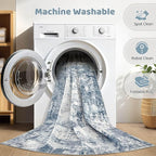 9x12 Area Rug Living Room: Washable Large Abstract Soft Rugs Stain Resistant - Image 2