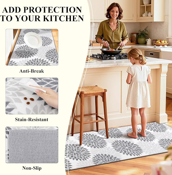 Ileading Boho Kitchen Rugs Sets 3 Piece - Image 3