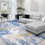 RELEANY Washable Area Rugs Square 10ft Non-Slip Modern Abstract Soft - Image 9