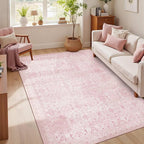 Rugxara 4x6 Rug for Living Room Bedroom, Vintage Retro Boho Area Rugs, Non Slip - Image 2