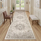 Vintage Hallway Runner Rug 3x8: Large Soft Washable Entryway - Image 4