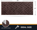 PURRUGS Dirt Trapping Door Mat 32" x 70", Non-Slip Machine Washable Entry Rug - Image 2