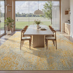 Ompaa Living Room Rug 6x9 Area Rug Washable Boho Carpet Non Slip Abstract - Image 3
